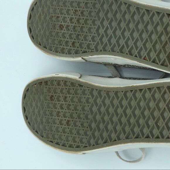 Classic Low Top Silver Glitter Vans - Picture 7 of 10